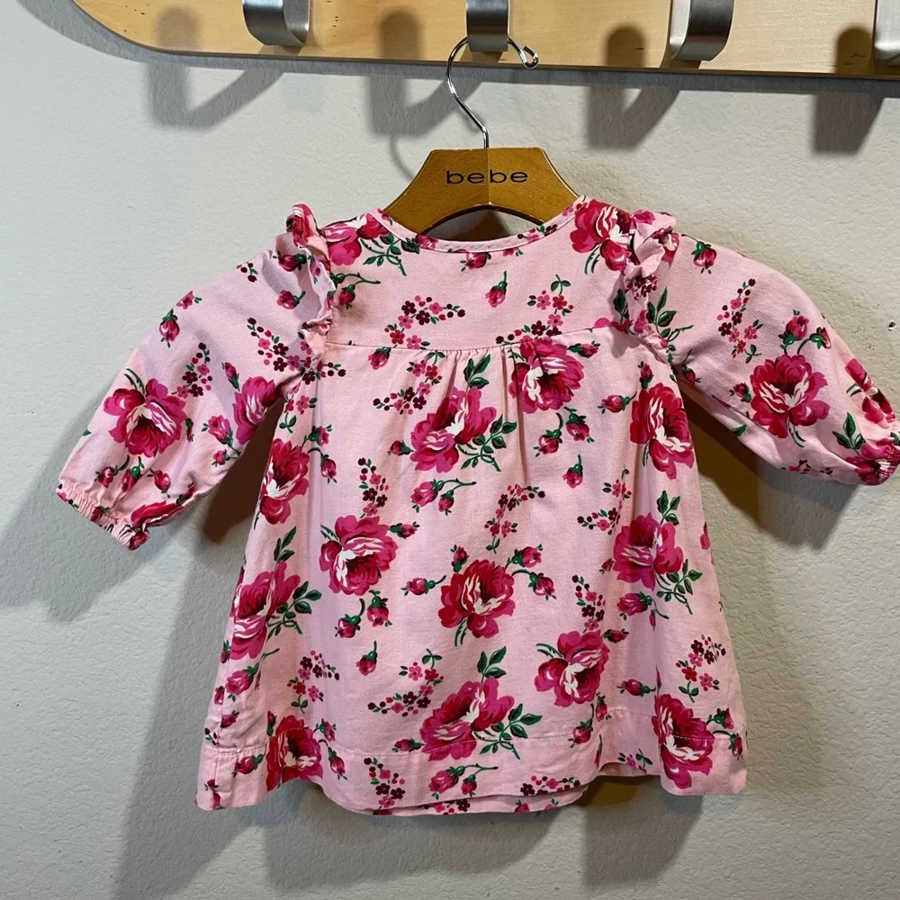 Baby Gap 6-12m Pink Floral Dress